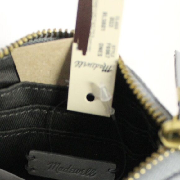 Madewell The Leather Pouch Wallet Grey Initial RNR - Picture 3 of 4